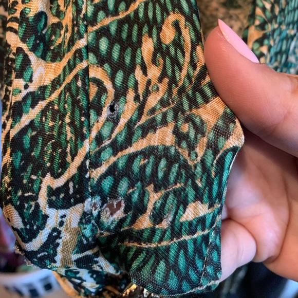 ❌❌sold eBay❌❌ Cavalli 42 gold green snake dress - Picture 8 of 8